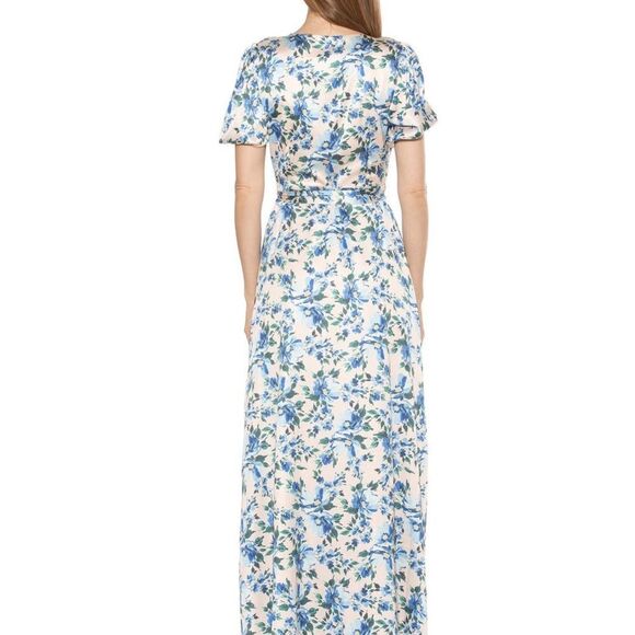ALEXIA ADMOR MIKAYLA MAXI WRAP DRESS Size 10 - Picture 3 of 13